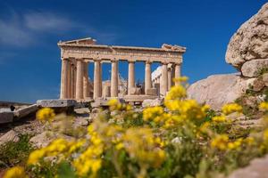 Akropolis mit Parthenontempel in Athen, Griechenland foto