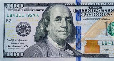 Dollar auf weißem Hintergrund foto