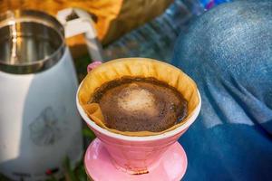 ein traditioneller Kaffee foto