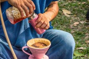 ein traditioneller Kaffee foto