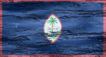 Guam-Flagge - realistische wehende Stoffflagge foto