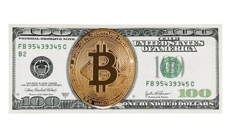 Bitcoin in den 100 Dollar foto