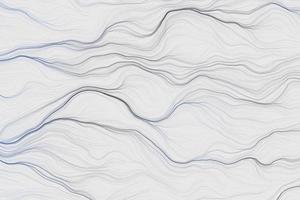 graues und blaues Steigungspartikelfeld auf weißem Hintergrund. abstrakte technologie und futuristische neongitterlinien textur. Wissenschaft 3D-Darstellung foto