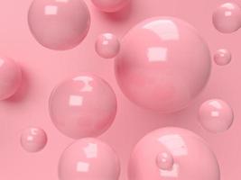 3d abstrakter render.beauty-produkte für kosmetik- und hautpflegeverpackungsmodell minimales design auf rosa pastellhintergrund foto