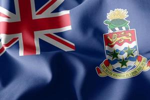 3D-Darstellung Die Flagge der Cayman-Inseln ist eine Region der Vereinigten Verwandtschaft foto