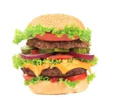 großer appetitlicher Hamburger. foto