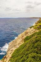 Panoramablick auf die Bucht von Cala Figuera Santanyi Mallorca. foto