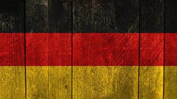 deutschland flagge. Deutschlandfahne auf einem Holzbrett foto