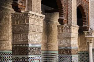 Bou Inania Madrasa in Fès, Marokko foto