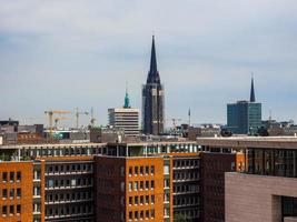 Hdr-Skyline-Blick auf Hamburg foto