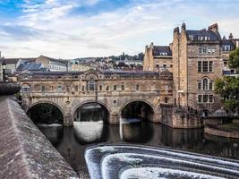 HDR Pulteney Bridge im Bad foto