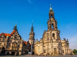 hdr hofkirche in dresden foto