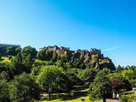 hdr edinburgh castle in schottland foto