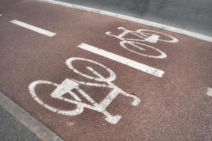 Radwegschild foto