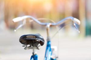 Fahrrad in der Stadt foto