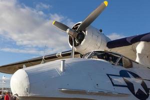 Nahaufnahme eines Catalina-Flugbootes beim Goodwood Revival am 14. September 2012 foto