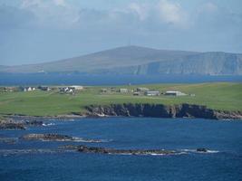 die stadt lerwick und die shetlandinseln foto