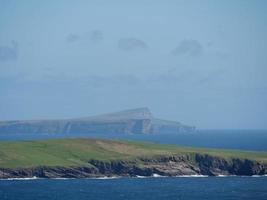 die shetlandinseln mit der stadt lerwick in schottland foto