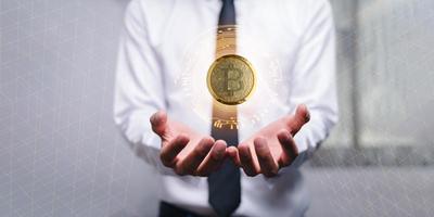 Handel Handel mit Kryptowährungsmünzen Bitcoin-Börsen investieren Metaverse-Aktien foto