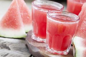 frischer Wassermelonensaft foto