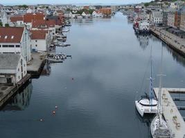 die stadt haugesund in norwegen foto