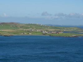 die stadt lerwick und die shetlandinseln foto