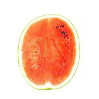 Wassermelonenfrucht auf weißem Hintergrund foto