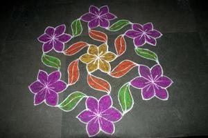 florales Rangoli-Design foto