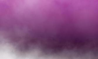 lebendiger violetter nebel oder rauchfarbe isolierter hintergrund für wirkung. foto