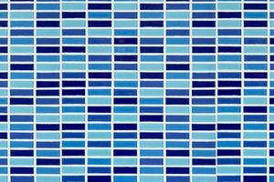 Blaue Fliese Mosaik Textur Muster nahtlose Boden Hintergrund, abstrakte Cyan Oberfläche Detail Block dekorativ auf Bad oder Küche Zimmer modernen Stil. foto