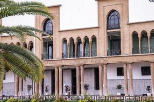 Fassade des berühmten Ex-Rathauses Wilaya in Casablanca foto