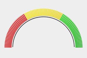 3D-Darstellung der Geschwindigkeitsmessung Geschwindigkeitssymbol. bunte Tacho-Symbol foto