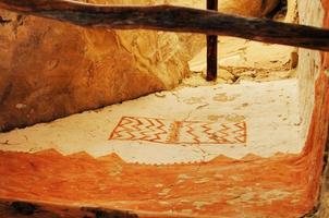 Original Petroglyphe aus Klippenpalast Mesa Verde National Park Colorado foto