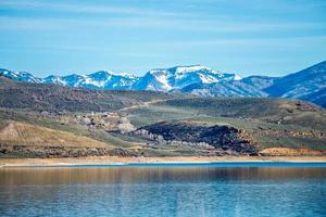 blaues Mesa-Reservoir im Gunnison National Forest Colorado foto