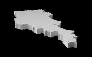 armenien 3d-karte geographie kartographie und topologie meerblaue oberfläche 3d-illustration foto