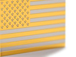 winken uns amerika gibt die flagge am 4. juli unabhängigkeitstag in 3d-rendering an foto