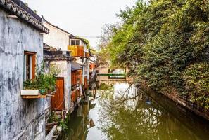 Suzhou Volkshäuser und Kanäle