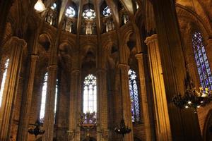 Kathedrale des Heiligen Kreuzes und Heilige Eulalia, Barcelona, Spanien foto
