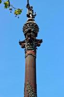Christopher Columbus Nahaufnahme Denkmal Barcelona