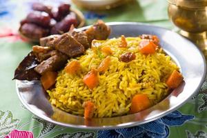 arabisches Essen, Ramadan-Essen im Nahen Osten foto