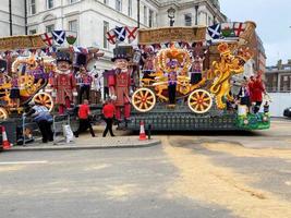 london in großbritannien im juni 2022. ein blick auf die platin-jubiläumsparade in london foto