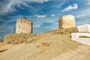 Windmühle im Dorf Anomeria, Folegandros foto