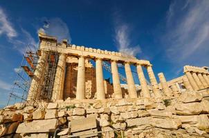 akropolis parthenon in athen in griechenland foto