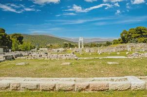 abaton von epidaurus im heiligtum in griechenland foto