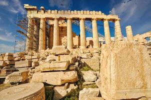 akropolis parthenon in athen in griechenland foto