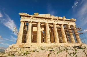 akropolis parthenon in athen in griechenland foto