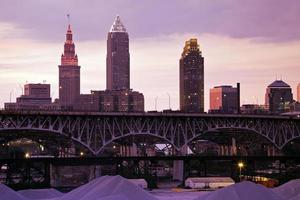 Sonnenuntergang in Cleveland foto