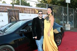 los angeles 25. september - ron truppa und steffanie siebrand beim catalina film festival drive thru red carpet, freitag im scottish rite event center am 25. september 2020 in long beach, ca foto