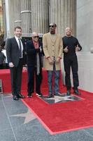 los angeles nov 19 - jimmy kimmel, quincy jones, snoop dogg, dr dre bei der snoop dogg star zeremonie auf dem hollywood walk of fame am 19. november 2018 in los angeles, ca foto