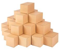 Kartons.Pyramide aus Kartons